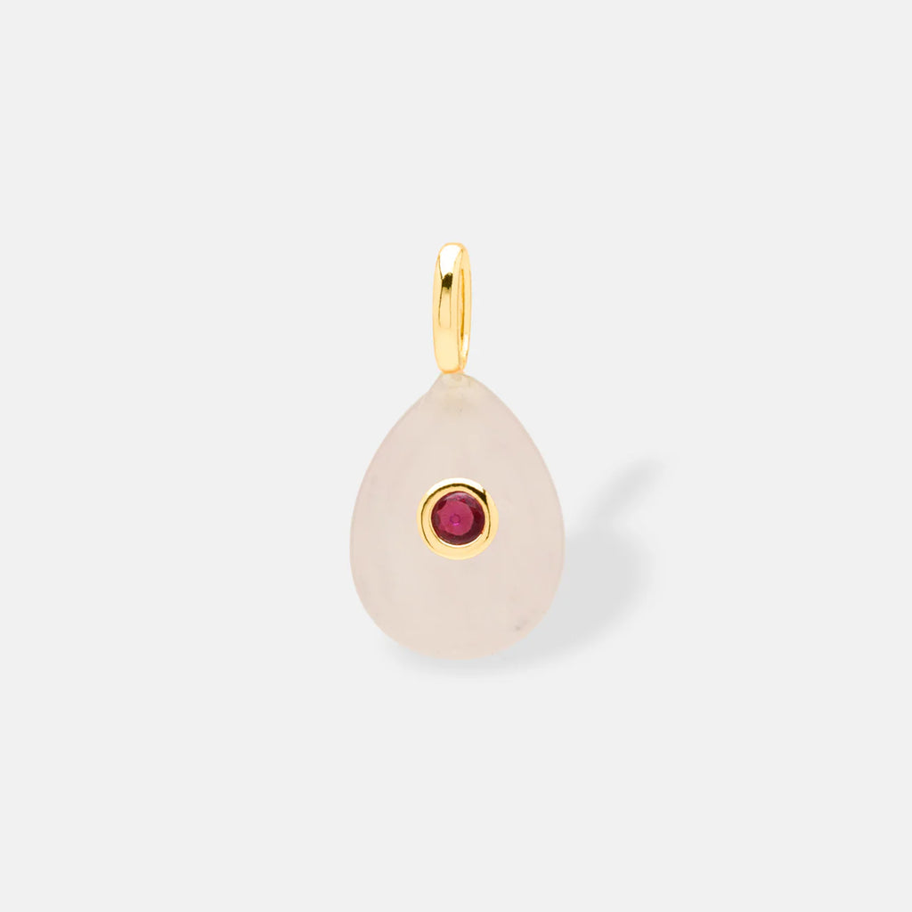 Colgante Charm Gota de Piedra Natural