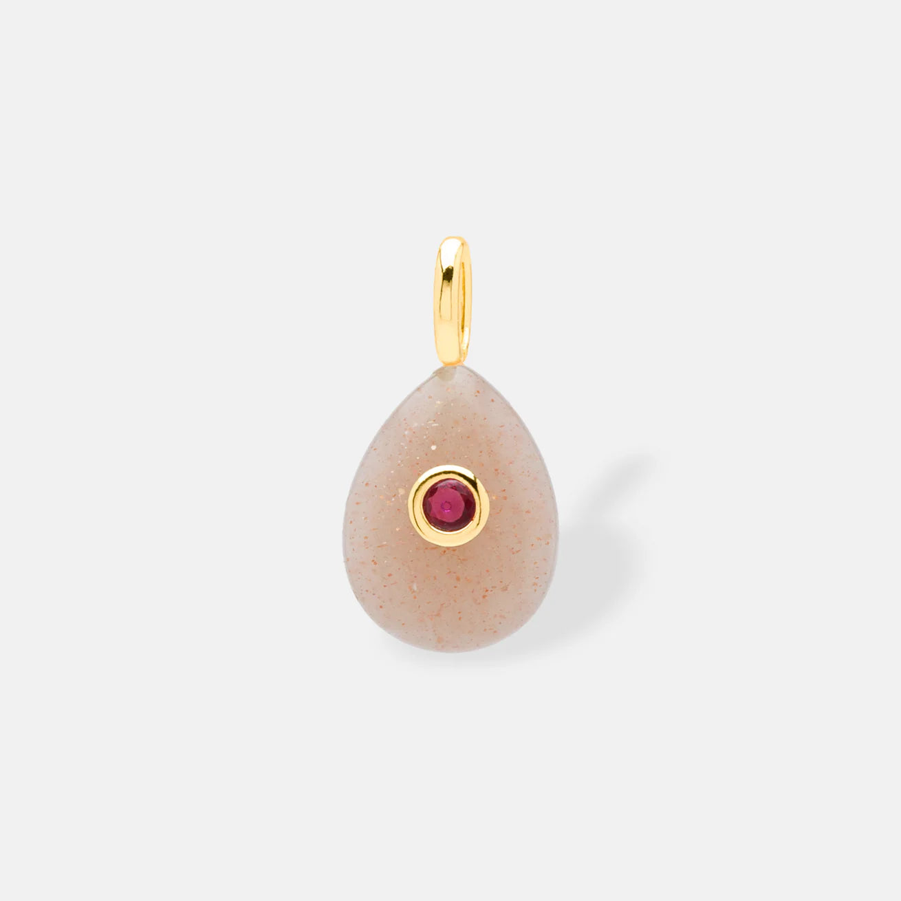 Colgante Charm Gota de Piedra Natural